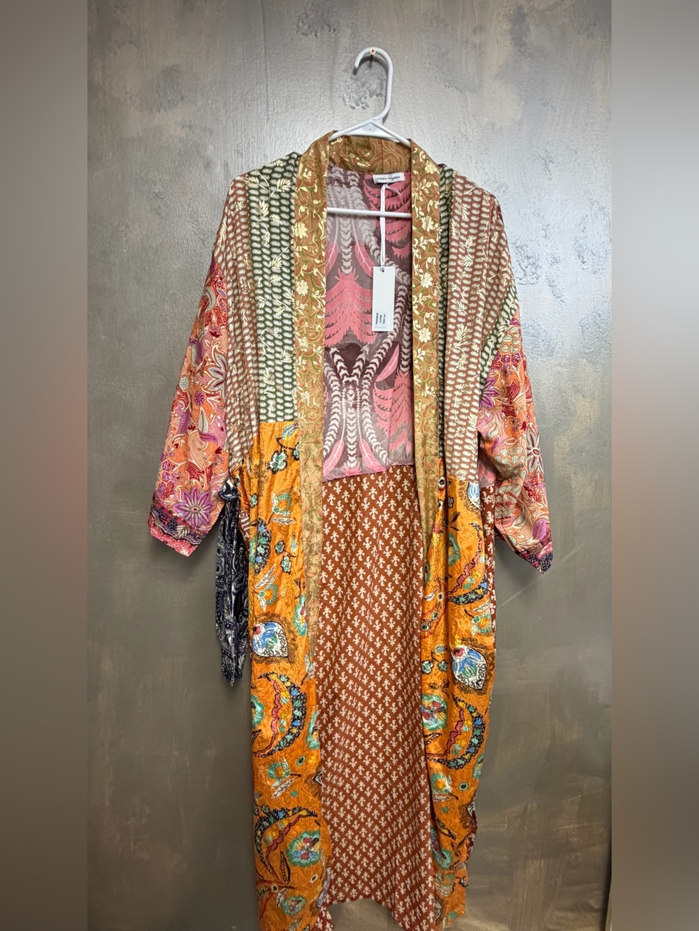 Bohemian Patchwork Long kimono- Multicolor